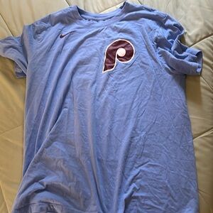 J.T Realmuto powder blue t-shirt